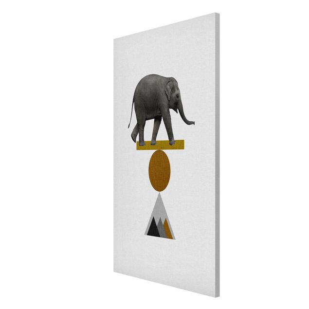 Art prints Art Of Balance Elephant
