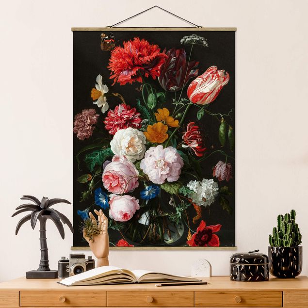 Kitchen Jan Davidsz De Heem - Still Life With Flowers In A Glass Vase
