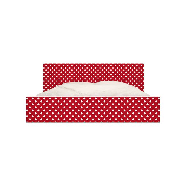 Adhesive films red No.DS92 Dot Design Girly Red