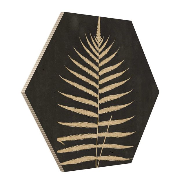 Prints Fern With Linen Structure III