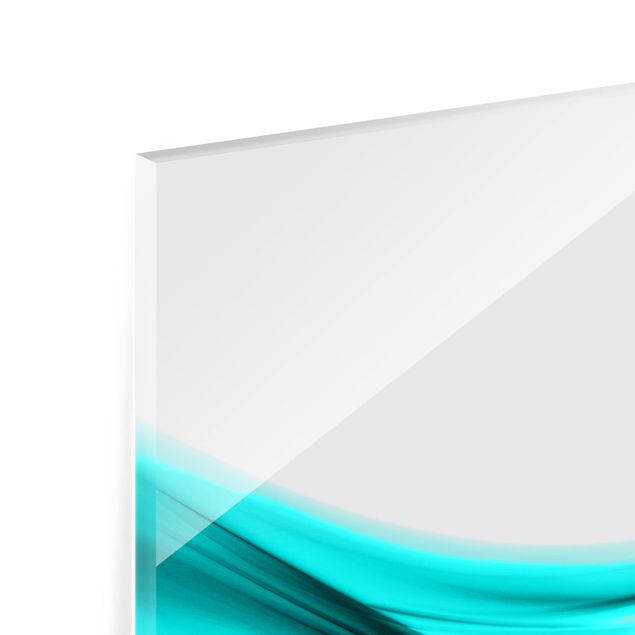 Glass Splashback - Turquoise Design - Landscape 1:2