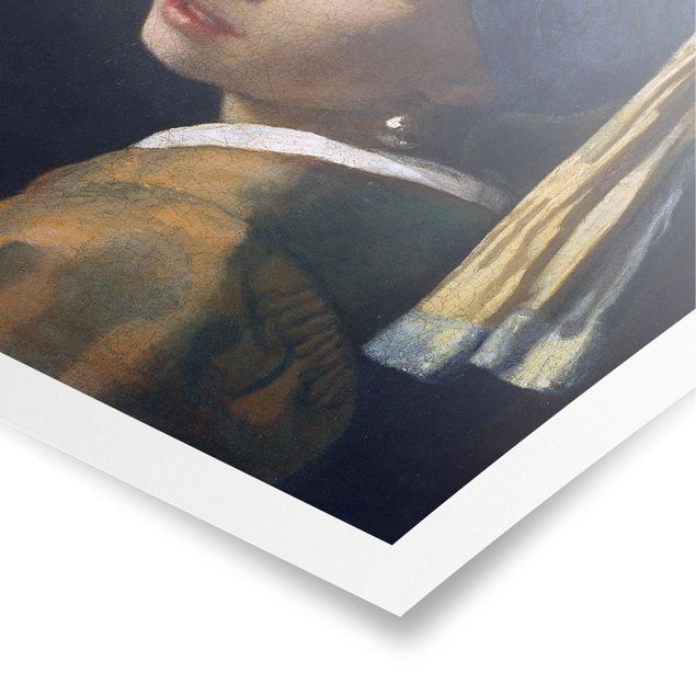 Modern art prints Jan Vermeer Van Delft - Girl With A Pearl Earring