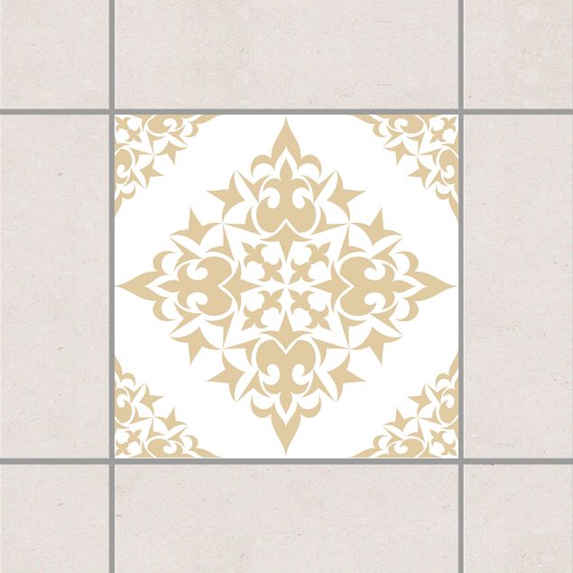 Kitchen Tile Pattern White Light Brown