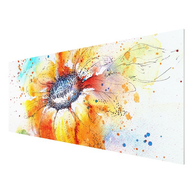 Floral canvas Painted Sunflower