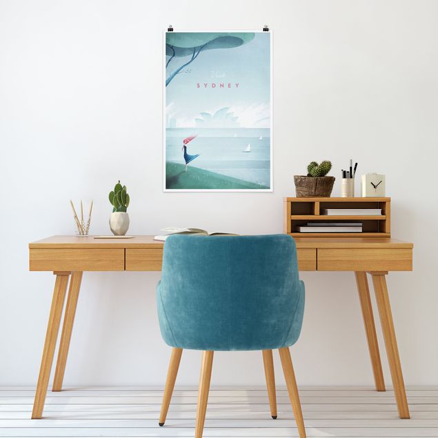 Beach prints Travel Poster - Sidney
