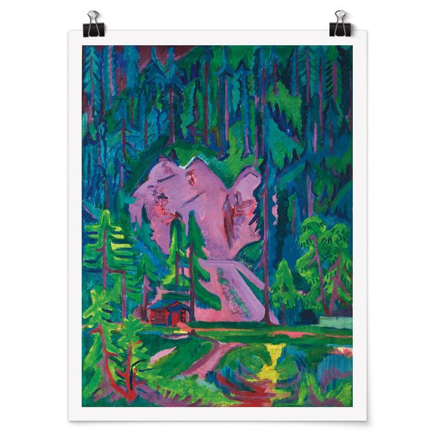 Mountain art prints Ernst Ludwig Kirchner - Quarry in the Wild