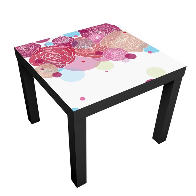 Adhesive films for furniture Roses And Bubbles