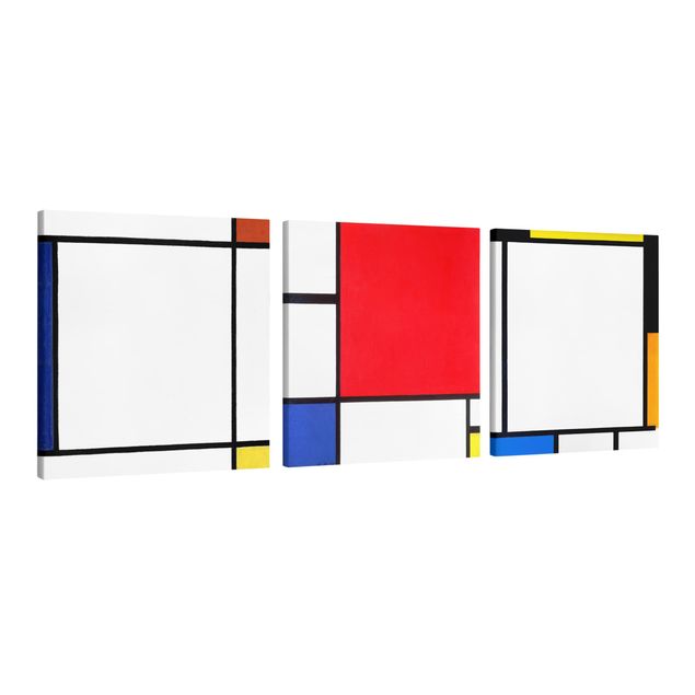 Canvas art Piet Mondrian - Square Compositions