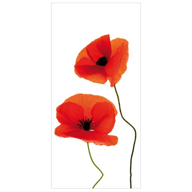 Room divider - Charming Poppies