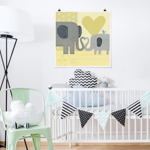 Prints elefant Mum And I - Elephants