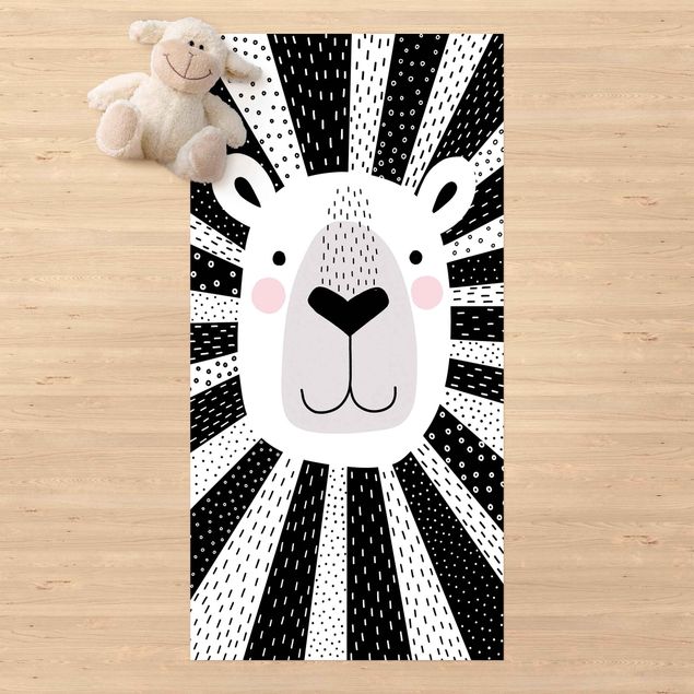 outdoor patio rugs Zoo With Patterns - Lion