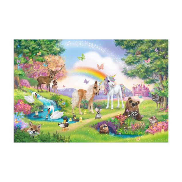Floral rugs Animal Club International - Magical Forest With Unicorn