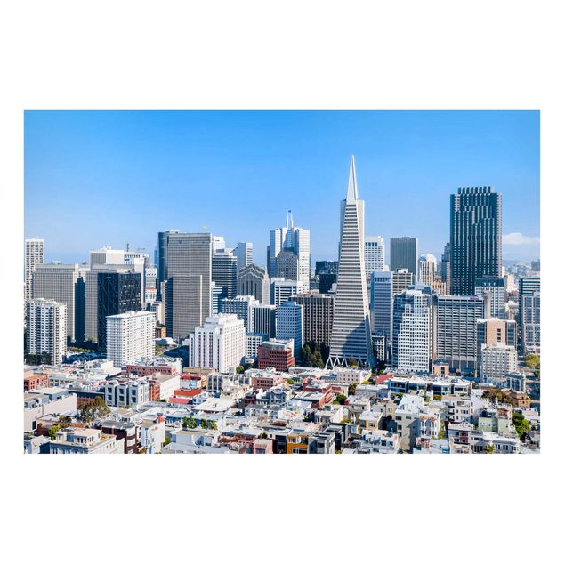 Modern art prints San Francisco Skyline