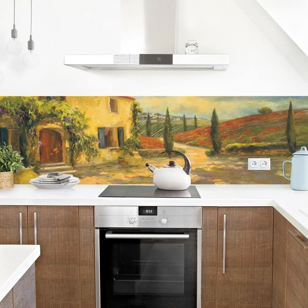 Kitchen splashback landscape Scenic Italy V