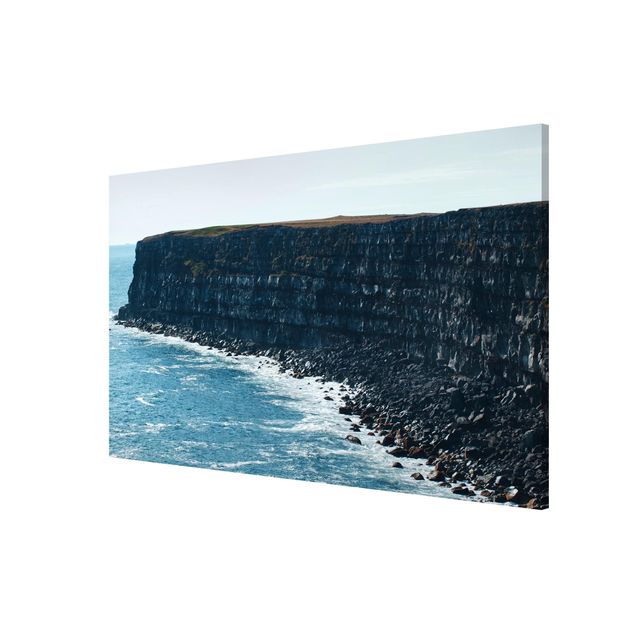 Beach wall art Rocky Islandic Cliffs