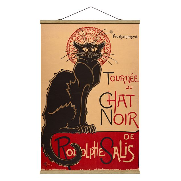 Art prints Théophile Steinlen - The Black Cat