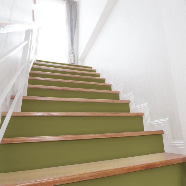 Adhesive films frosted Lime Green Bamboo