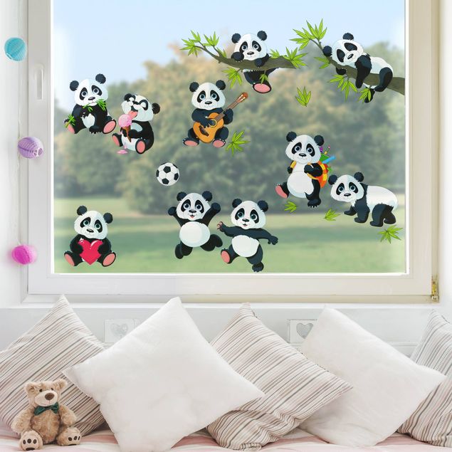 Window stickers animals Panda Bear Mega Set
