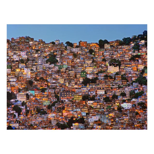 Glass Splashback - Rio De Janeiro Favela Sunset - Landscape 3:4
