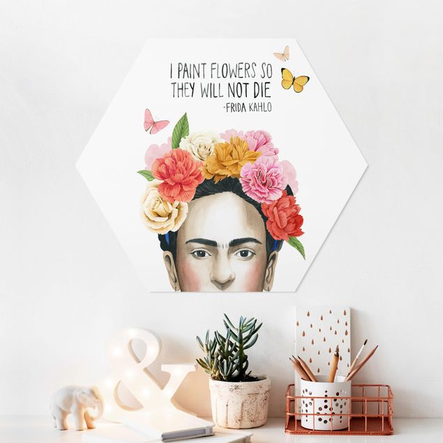 Prints quotes Frida's Thoughts - Flowers