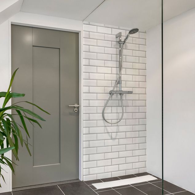Shower wall panels Ceramic Tiles White
