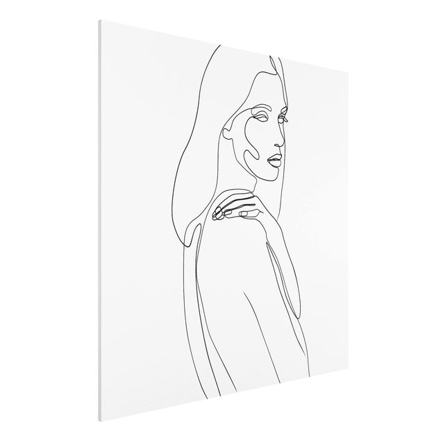 Art styles Line Art Woman's Shoulder Black And White