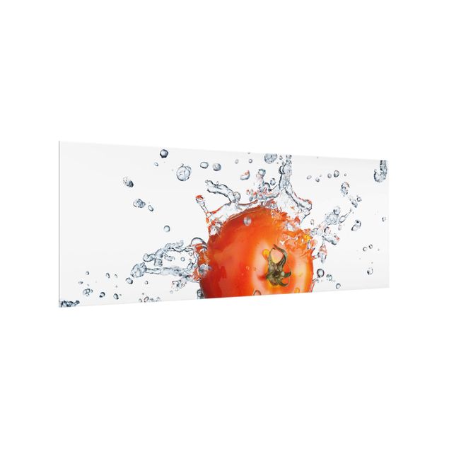 Glass splashback fruits and vegetables Fresh Tomato