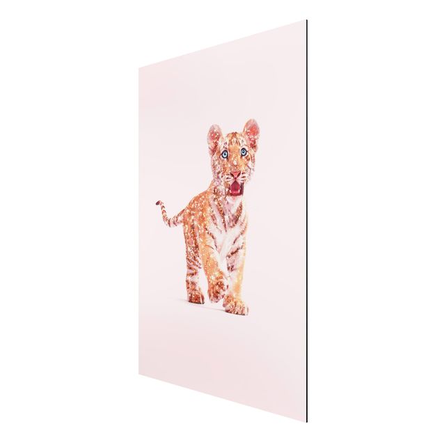 Art posters Tiger With Glitter