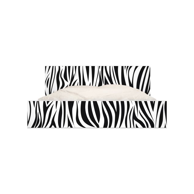 Self adhesive furniture covering Zebra Pattern