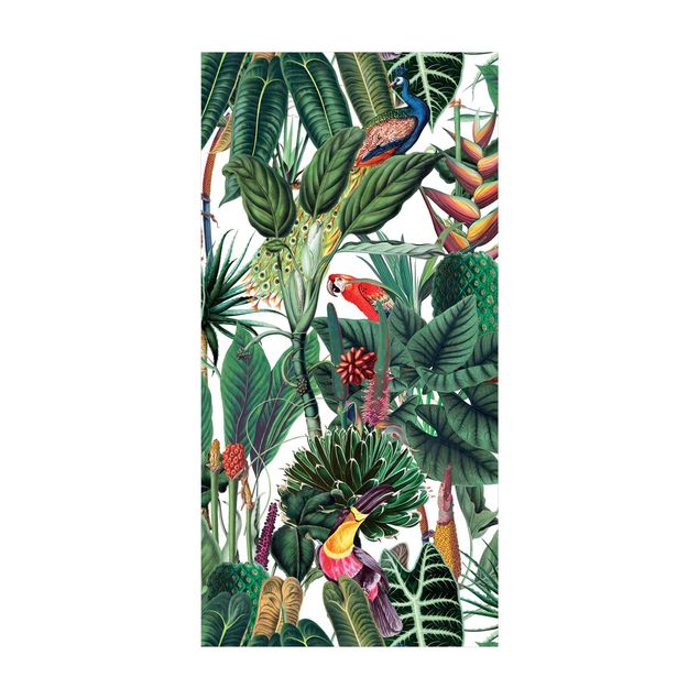 modern area rugs Colourful Tropical Rainforest Pattern