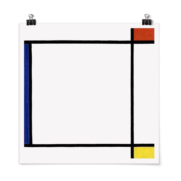 Art styles Piet Mondrian - Composition III with Red, Yellow and Blue