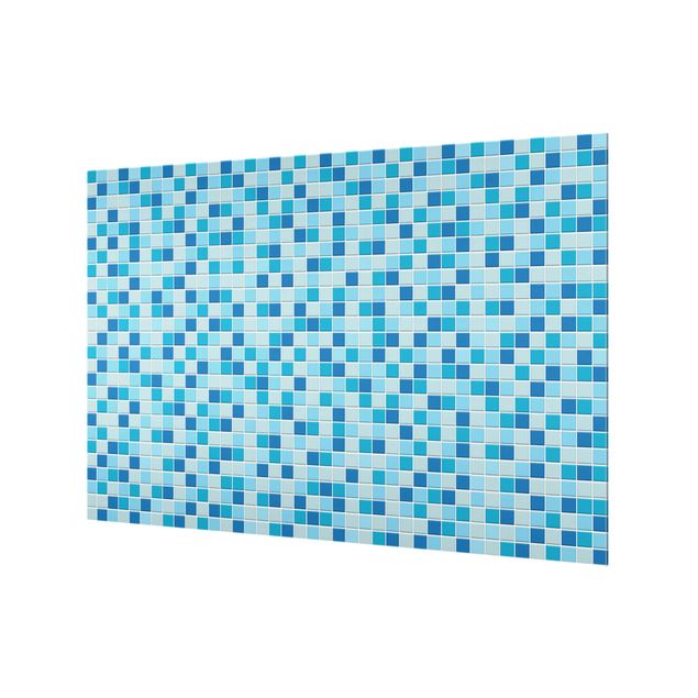Glass Splashback - Mosaic Tiles Meeresrauschen - Landscape 2:3