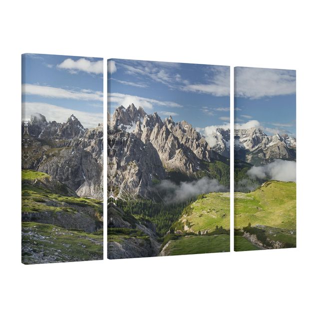 Canvas mountain Italian Alps