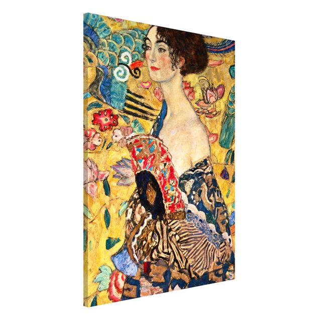 Art deco prints Gustav Klimt - Lady With Fan
