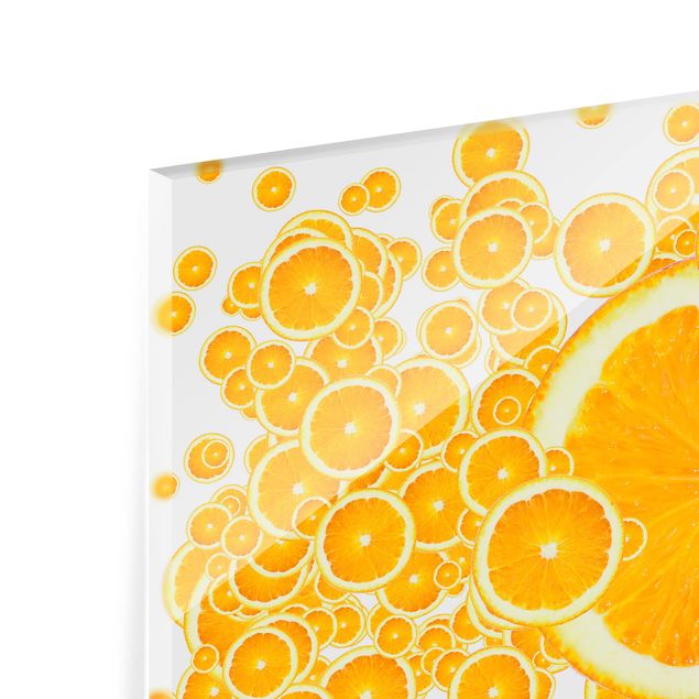 Glass Splashback - Retro Orange Pattern - Landscape 2:3