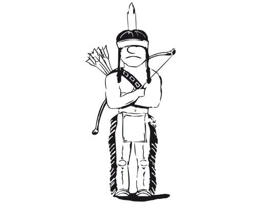 Wall stickers indians No.445 American Indian man