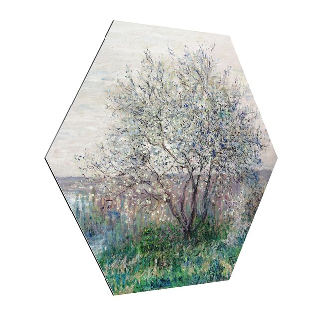 Landscape canvas prints Claude Monet - Spring in Vétheuil