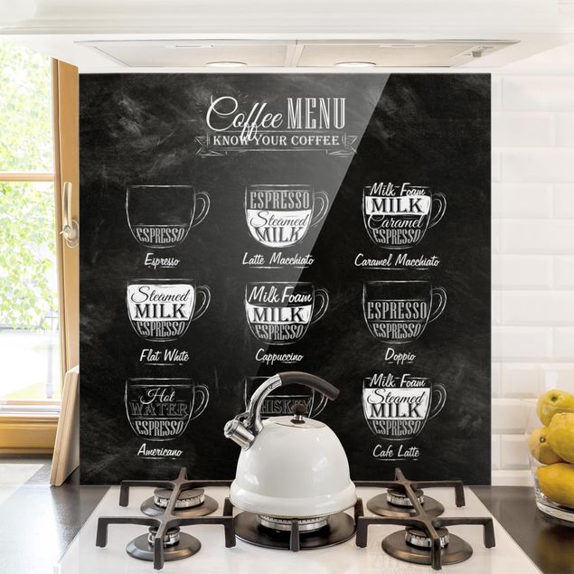 Kitchen Coffees chalkboard