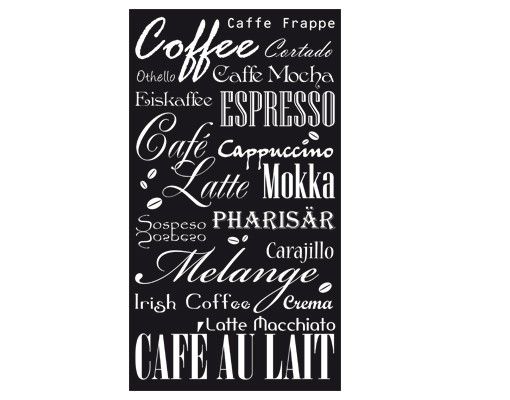 Wall stickers for cafe No.737 Coffee & more II