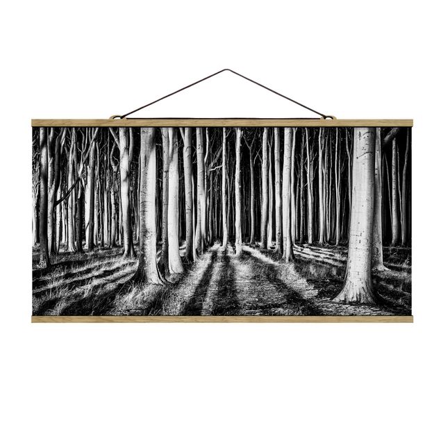 Prints modern Spooky Forest
