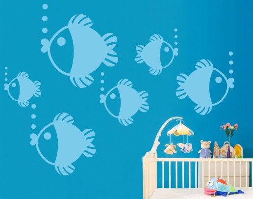 Nursery decoration No.UL433 baby fish Set