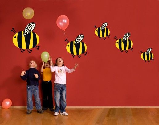 African wall stickers No.SF753 Family Tiger Bee