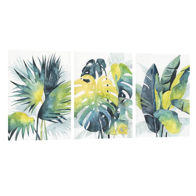 Contemporary art prints Tropical Foliage Set II