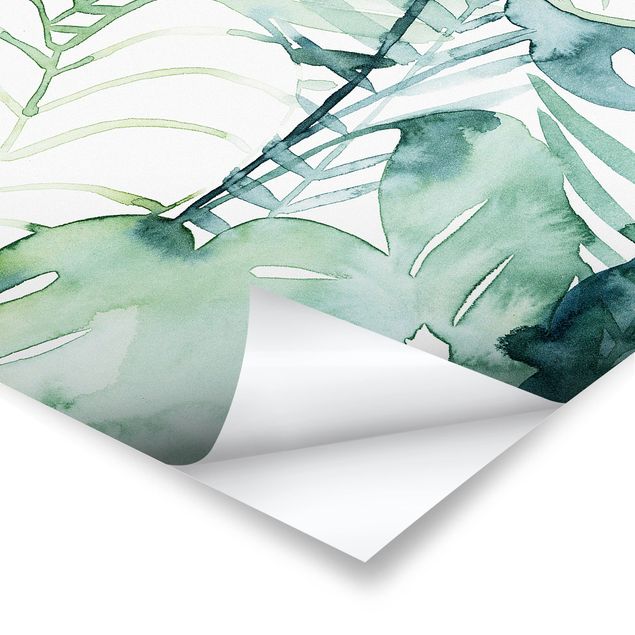 Prints Palm Fronds In Water Color II
