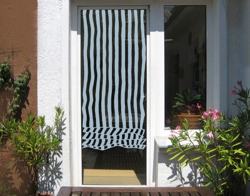 Privacy window film No.UL468 Venetian Blind Stripes