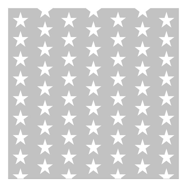 Self adhesive furniture covering White Stars On Grey Background