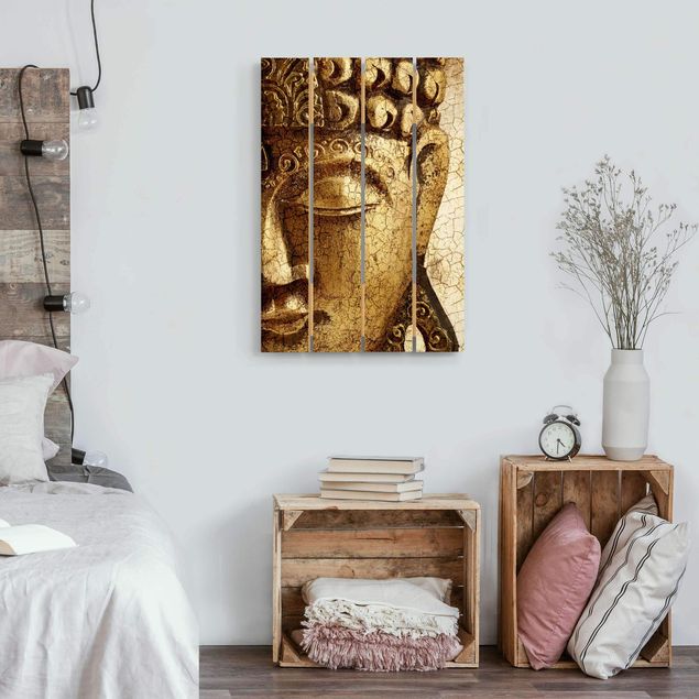 Wood prints vintage Vintage Buddha