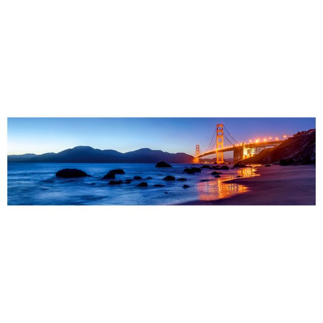 Kitchen wall cladding - Golden Gate Bridge At Dusk