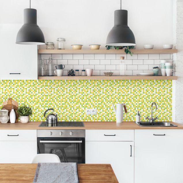 Kitchen splashback tiles Mosaic Tiles Autumn Set