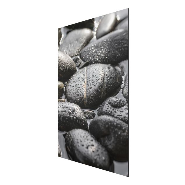 Contemporary art prints Black Stones In Water